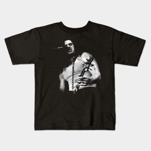 In Loving Memory of Peter Steele Pay Tribute to the Iconic Frontman of Type O Negative with a Stylish T-Shirt Kids T-Shirt by QueenSNAKE